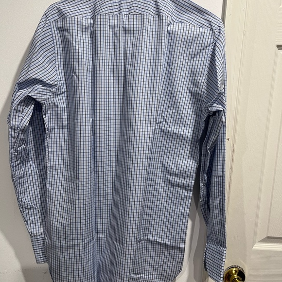 Thomas Pink men’s Blue Dress Shirt Classic Gingham size 15,5 # 120 - Picture 4 of 7